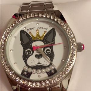 Betsey Johnson French Bulldog watch